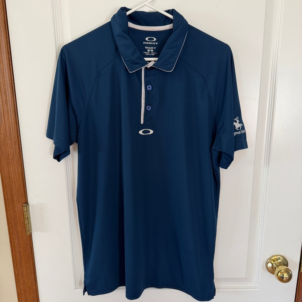 Oakley Men's Medium Blue Polo Shirt Featuring AZ Legend Trail Golf Club